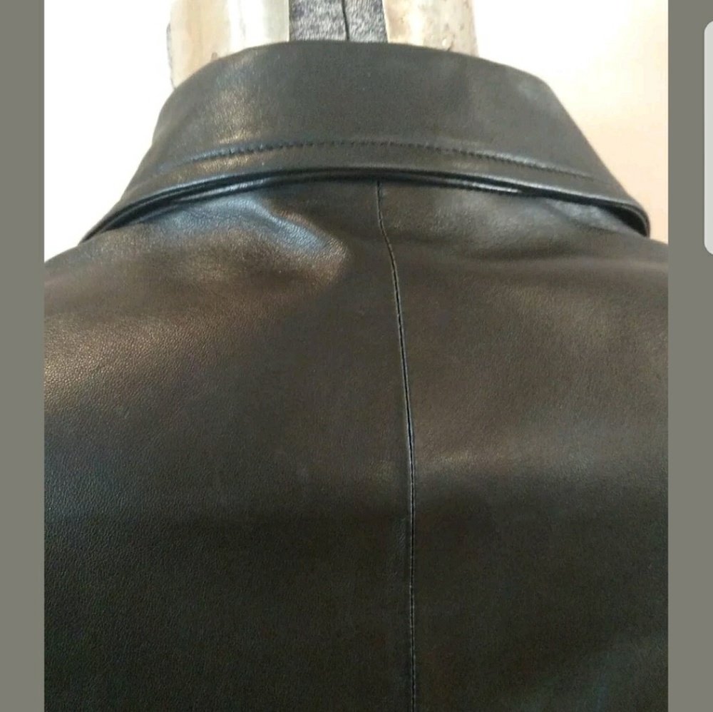 Luciano Barbera authentic, black leather jacket - Picture 4 of 8